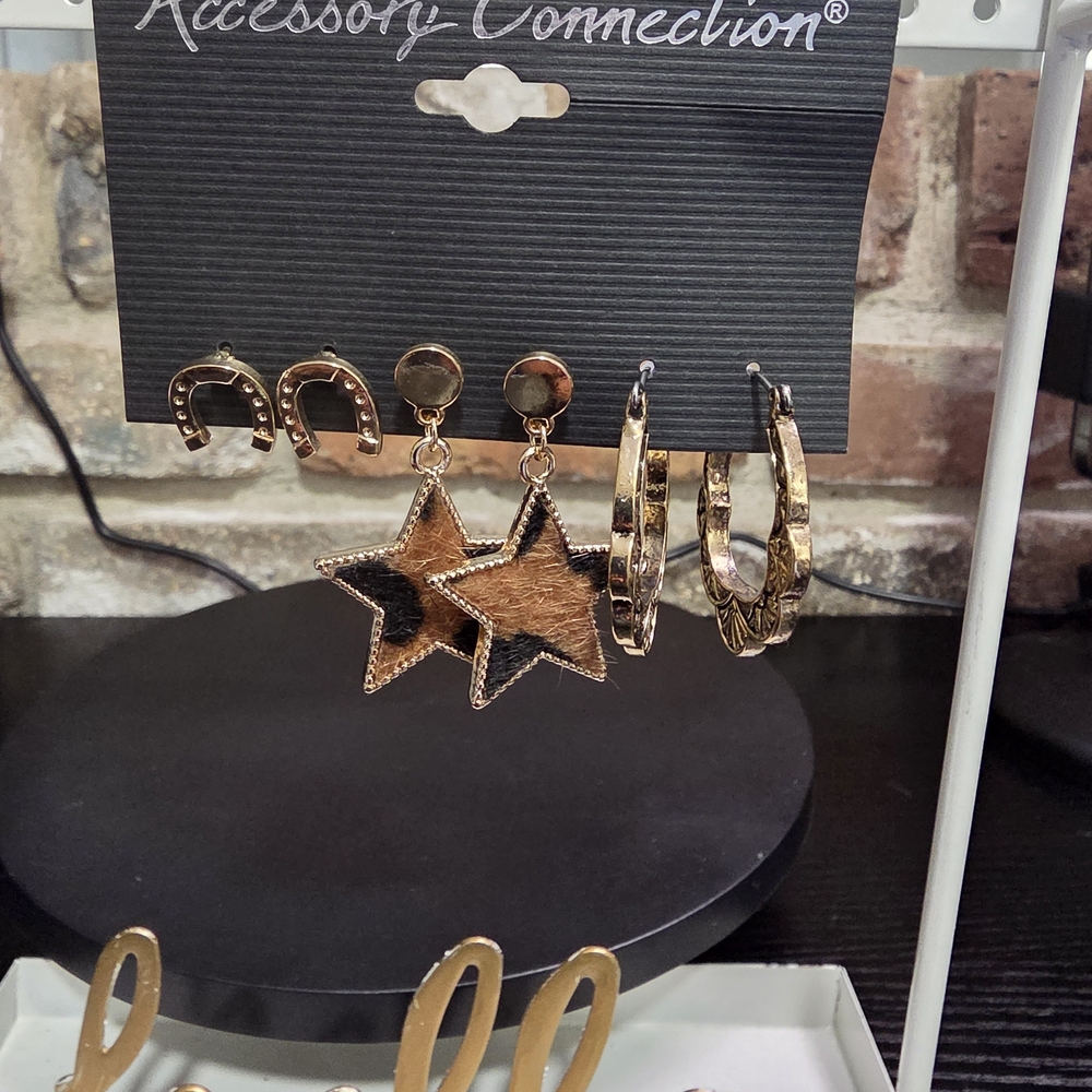 Western Earring Trio
